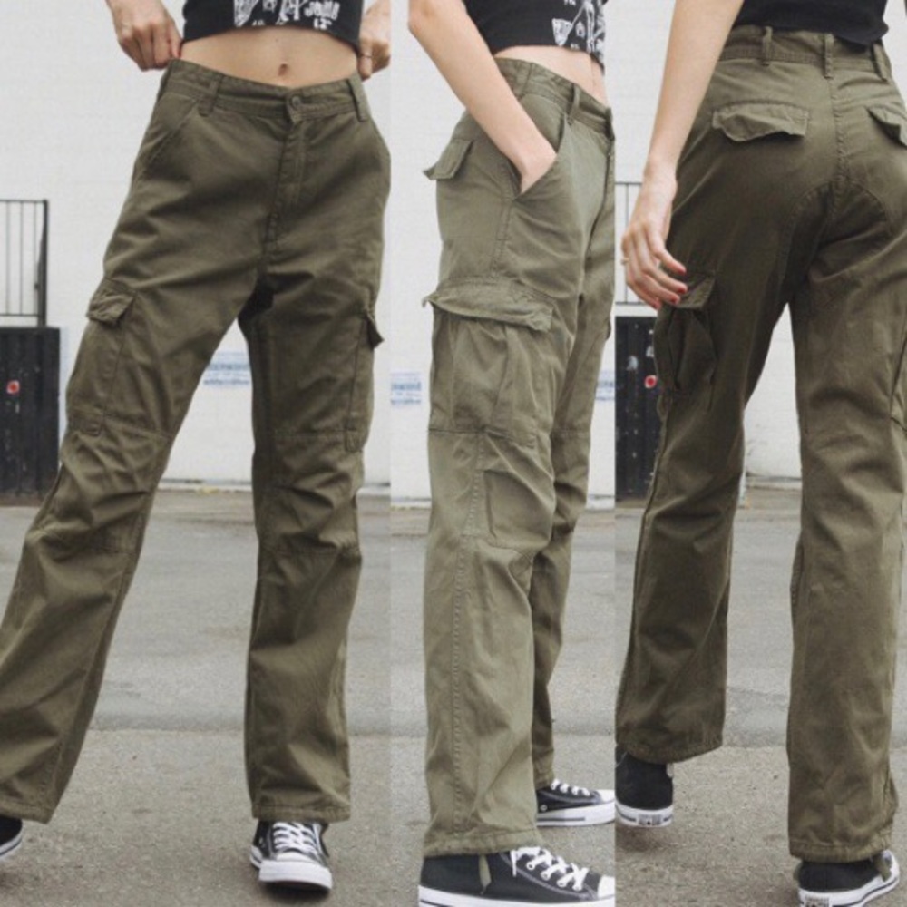 Brandy Melville Army Green Piper Worker Pants